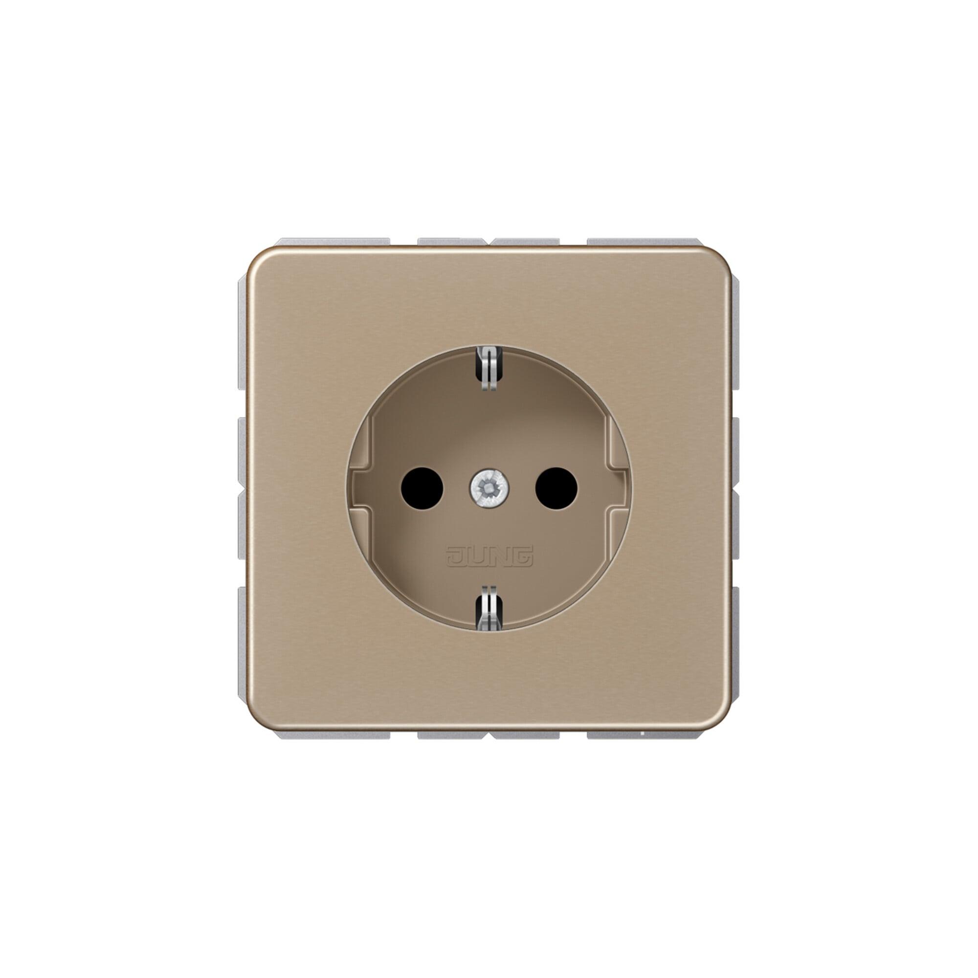 Jung SCHUKO-Steckdose gold-bronze CD 1520 GB (CD1520GB)