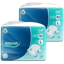ATTENDS Slip Active 10 large Box 2X28 St