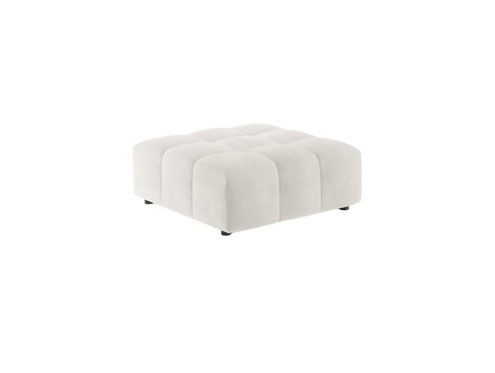 Design Sitzpouf „Luc“ Strukturstoff Beige CXL by Christian Lacroix