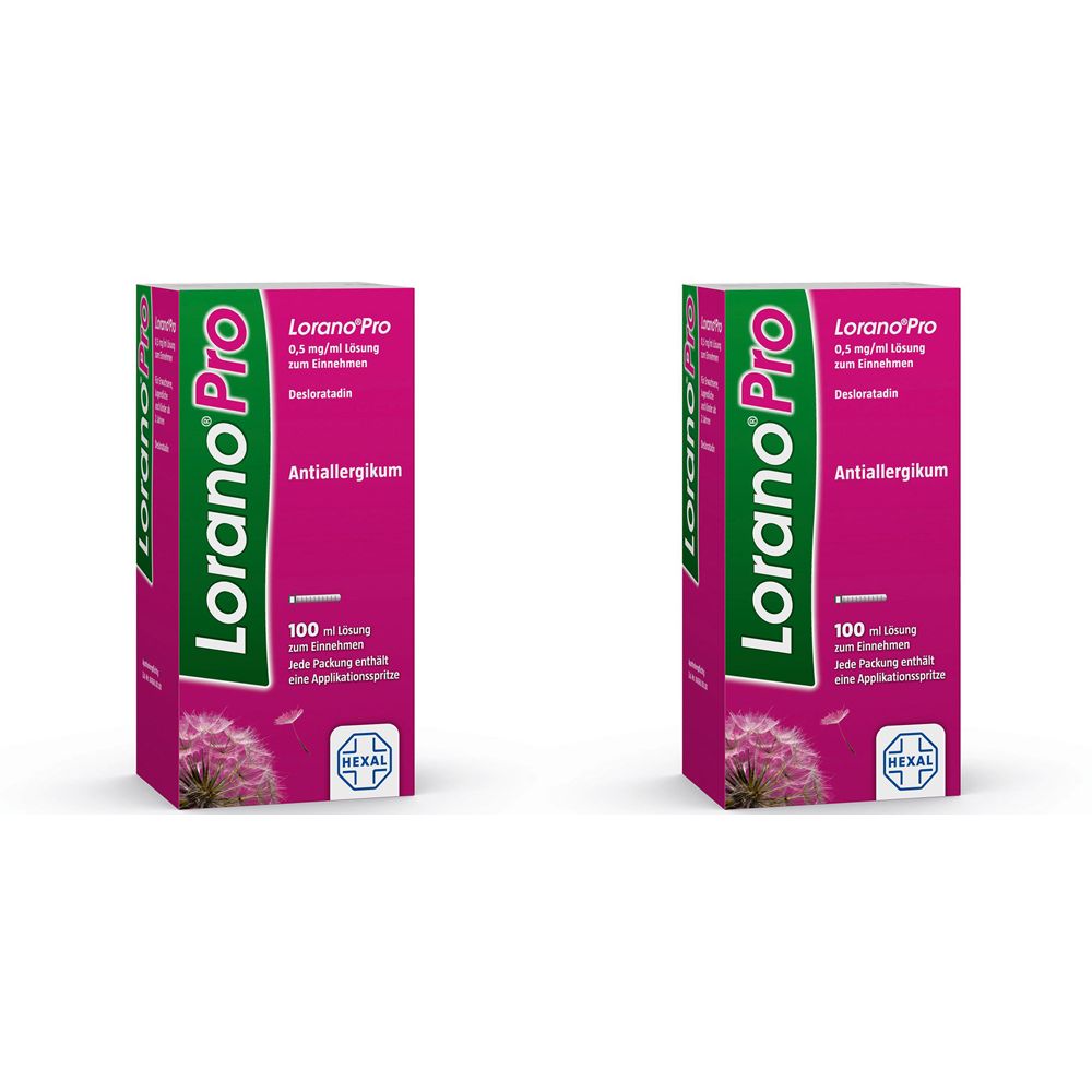 Loranopro 0.5Mg/Ml Loesung Doppelpack 2x100 ml Lösung zum Einnehmen