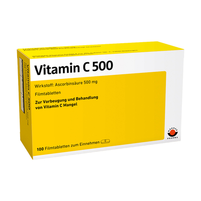 Wörwag Pharma GmbH & Co. KG VITAMIN C 500 Filmtabletten 100 St 00652257