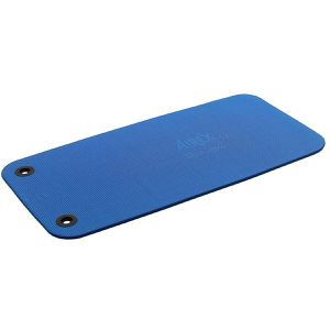 Airex Yogamatte Coronella, mit Ösen, blau, 1,5 cm stark, rutschfester & antibakterieller Schaumstoff, 120 x 60 cm