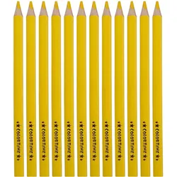Creativ Company, Malstifte, Driehoekige Jumbo Kleurpotloden - Geel, 12st. (12x)