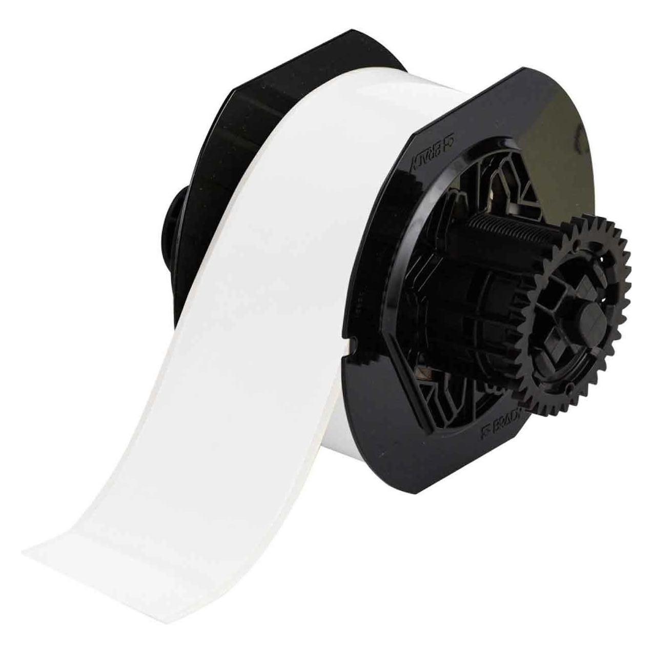 Brady B30C-2250-581-WT, Vinyl, Weiss, glänzend, 57.15 mm x 30.48 m, wiederablösbar, Endlos (57.15 mm) (B30C-2250-581-WT)
