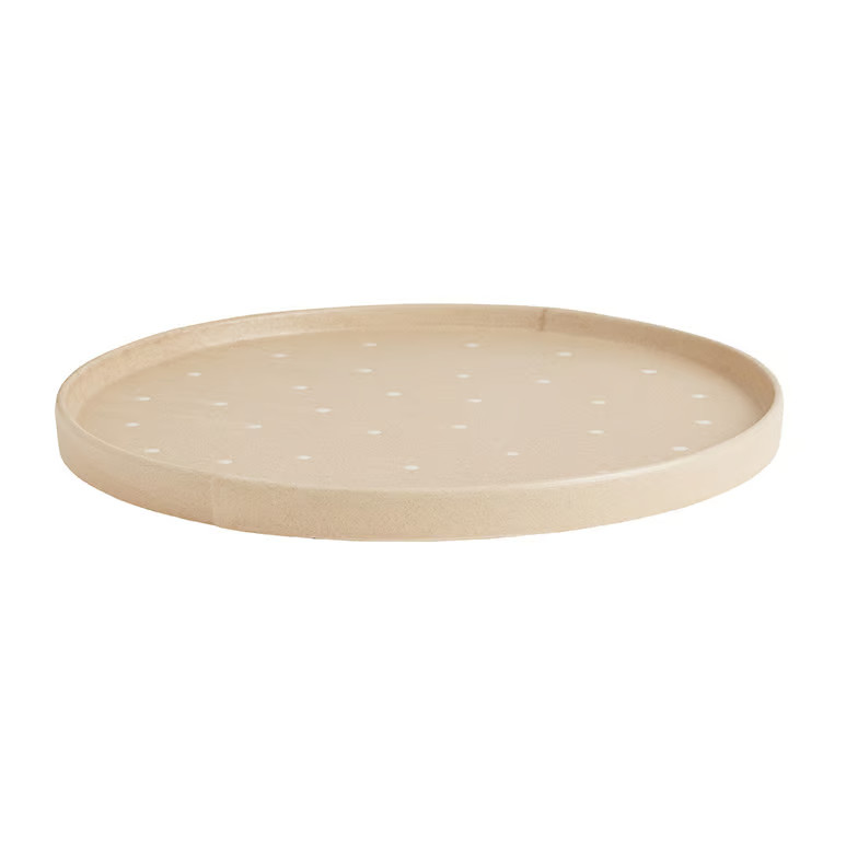 OYOY Aki dienblad Beige Ø36,5 cm