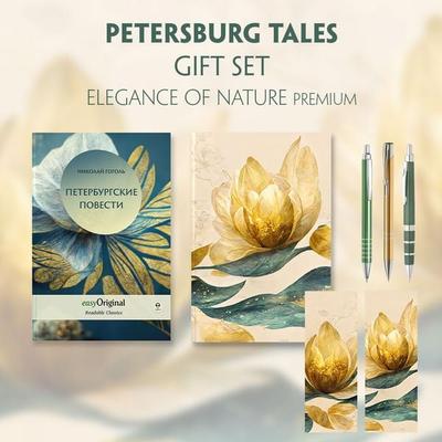 EasyOriginal Readable Classics / Petersburger Novellen (with audio-online) Readable Classics Geschenkset + Eleganz der Natur Schreibset Premium, Set