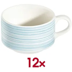 ID Fine Kaffeetasse »Fresh Color« 200 ml stapelbar 12 Stück blau