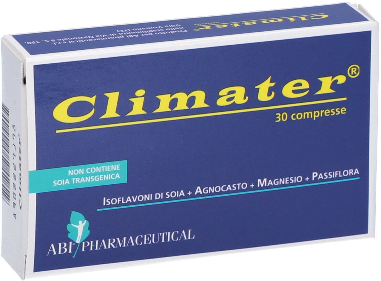 ABI PHARMACEUTICAL Srl ABI Pharmaceutical Climater Integratore Alimentare, 30 Compresse - Supporto Naturale per il Climaterio e il Benessere Femminile