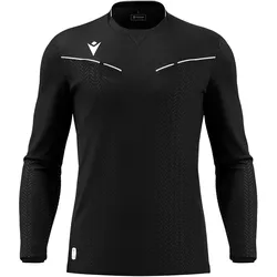 Macron, Herren, Sportshirt, Schiedsrichtertrikot Ponnet 24 Langarm (M), Schwarz