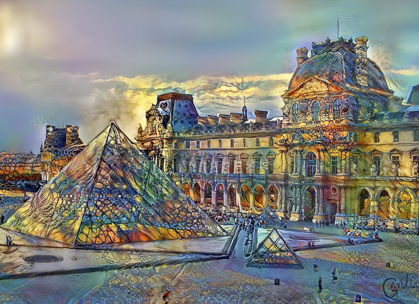 Bluebird Puzzel Louvre Museum Parijs Frankrijk 1000 stukjes