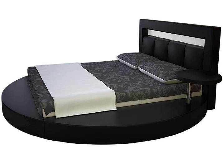 Xlmoebel Rundbett Elegantes Polsterbett mit hochwertigem Design für gemütliche Nächte (Bett, 1-tlg., Bett), Hergestellt in Europa