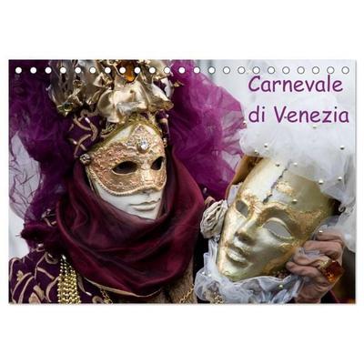 Carnevale di Venezia 2027 (Tischkalender 2027 DIN A5 quer), CALVENDO Monatskalender
