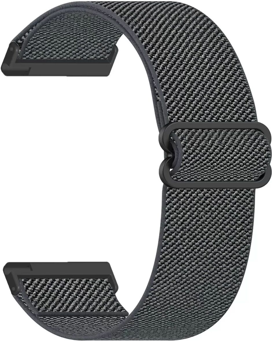 INF Elastisches Nylon-Uhrenarmband kompatibel mit Nomad und Apex 4 — 24mm Butterfly Slide Schnalle, passt 15-20cm Handgelenke Grau