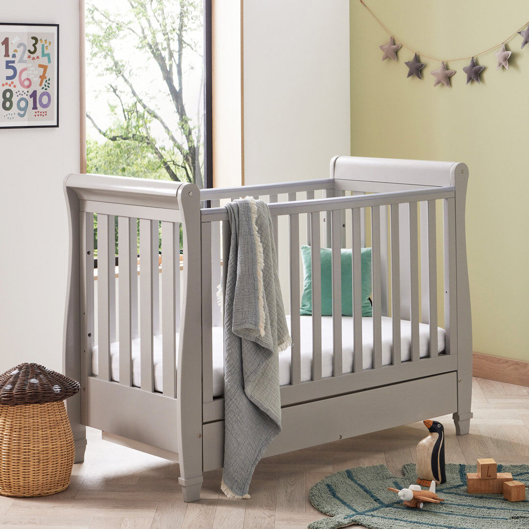BabyMore Eva Cot Bed Grey Standard