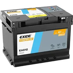 Exide EA612 Premium Carbon Boost 12V 61Ah 600A Autobatterie