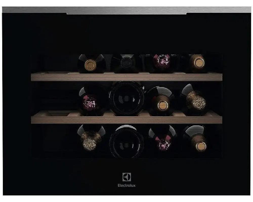 Electrolux KBW6X, Weinkühler mit Kompressor, Integriert, 15 Flasche(n), 90 W, Schwarz, Schwarz