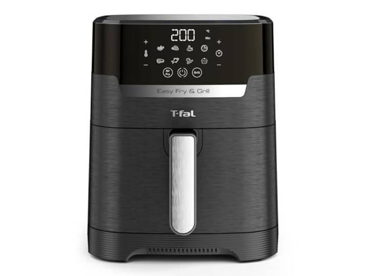 Tefal Easy Fry & Grill Precision Heißluftfritteuse 4,2 L – 2-in-1 Airfryer mit Grillplatte & Dörrfunktion, 8 Programme, 80–200 °C, Extra-Crisp-Technologie, fettarm frittieren, digital, XL EY5058