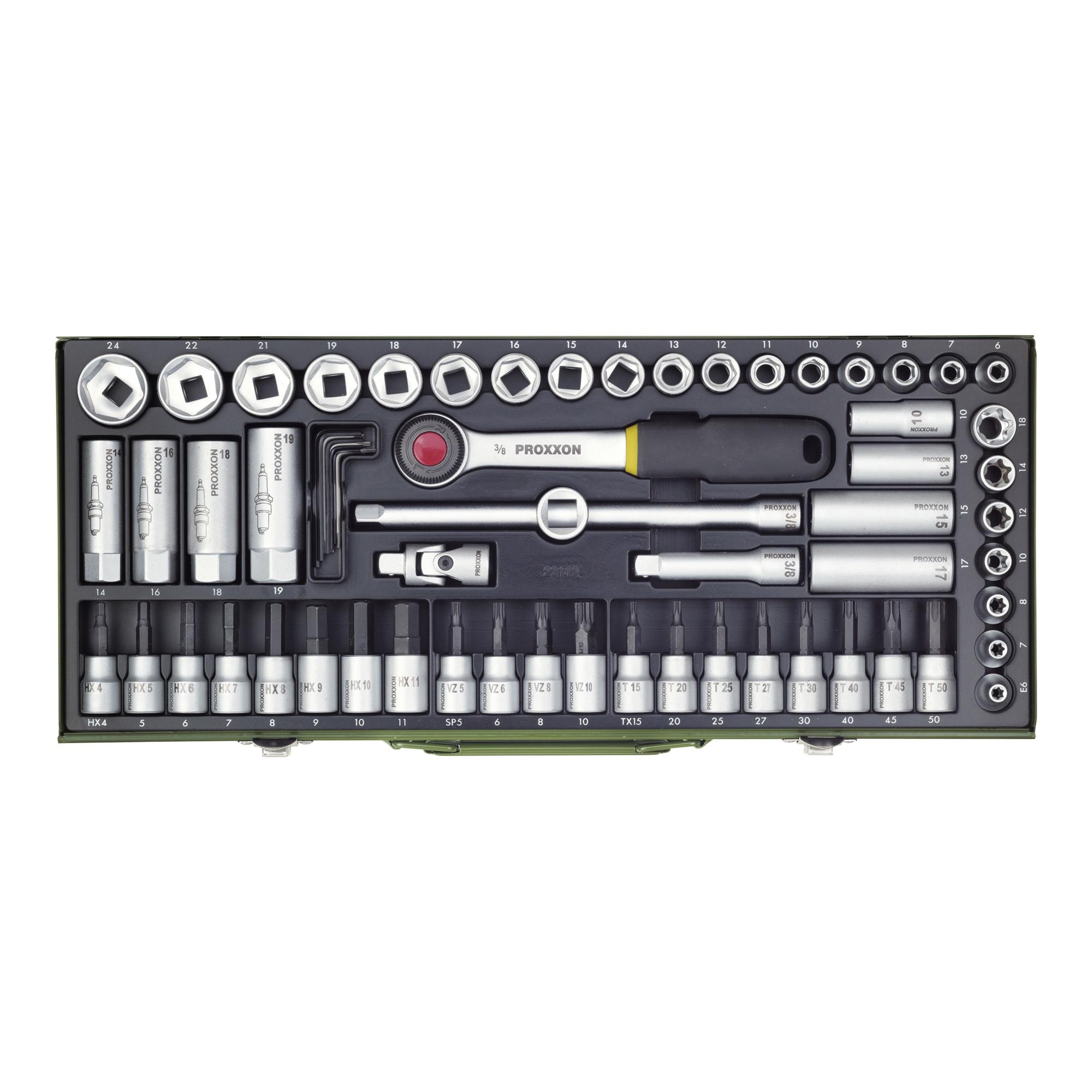 Proxxon Super-Kompaktsatz 3/8", 65-tlg. (23112)