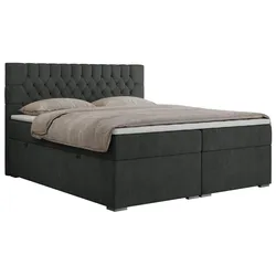 BOXBETT PERA 140/200 Dunkelgrau Struktur - H4