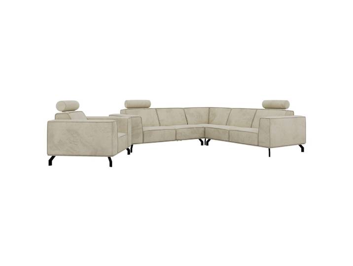 SITZGARNITUR VESANO - Beige Velvet