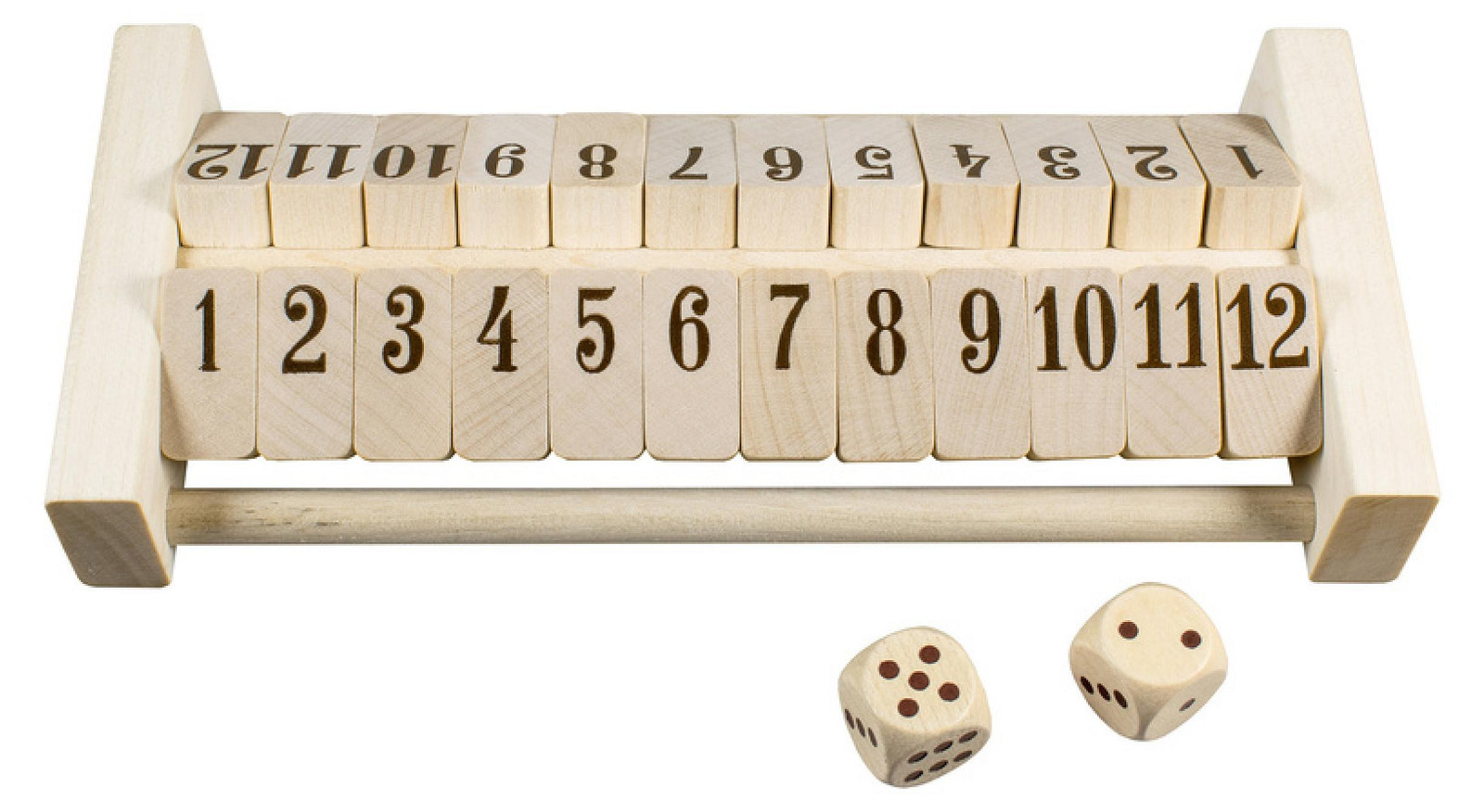 Detoa Sklapni! Houten educatief puzzelspel met stoffen zak, 11 x 20 x 5 cm