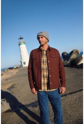 O'Neill s Regent Flannel Long Sleeve Shirt in Chocolate, Size Medium