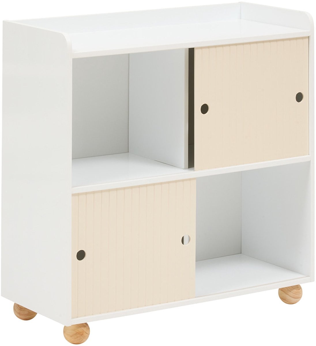 Boekenkast Elina met 2 deuren wit voor de kinderkamer
