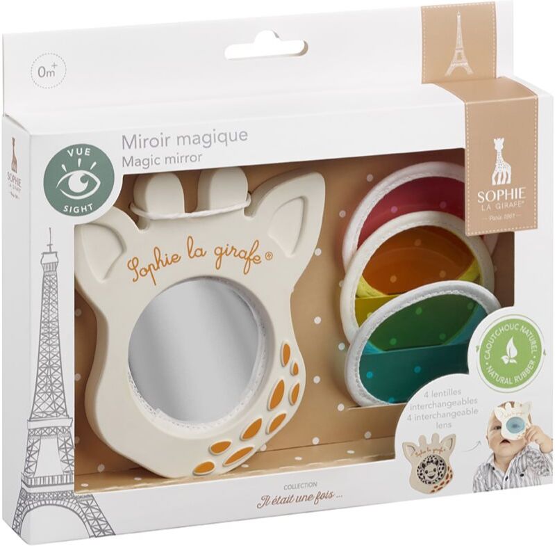Sophie La Girafe Vulli Magic Mirror miroir pour bébé Blue, Pink, Yellow 3 pcs