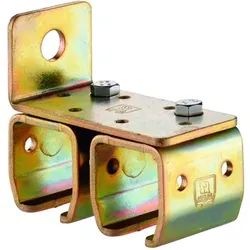 Schiebetor-Doppelwandbefestigungsmuffe,301 D,Stahl,100x91x55mm,S4mm