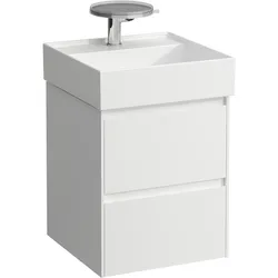 LAUFEN LANI für Kartell Waschtischunterbau, 2 Schubladen, 435x450x515mm, inklusive Ordnungssystem, H4039221122611, Farbe: Weiß glänzend