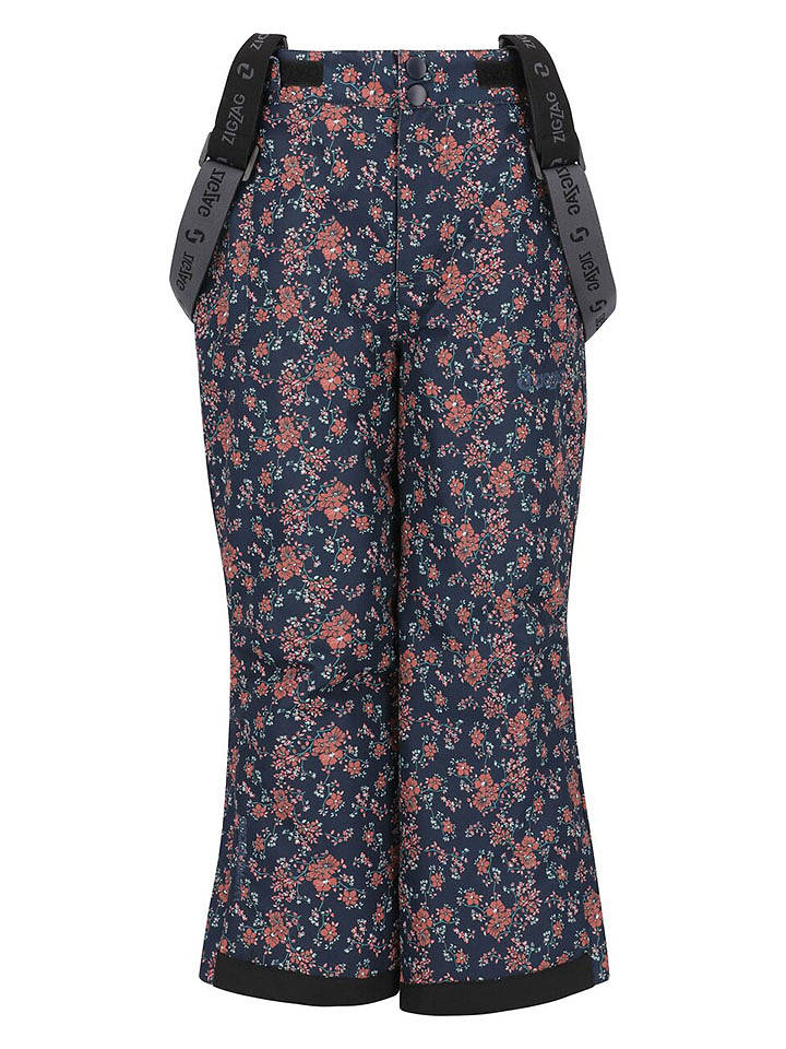 Zigzag Ski-/ Snowboardhose "Soho" in Dunkelblau/ Rot - 92/98