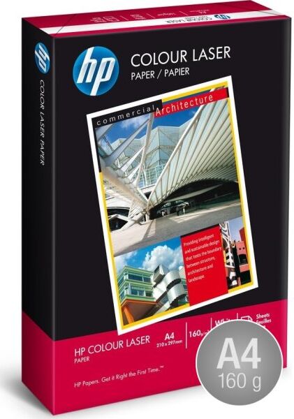 HP Colourlaser Papir, A4/160g/250ark