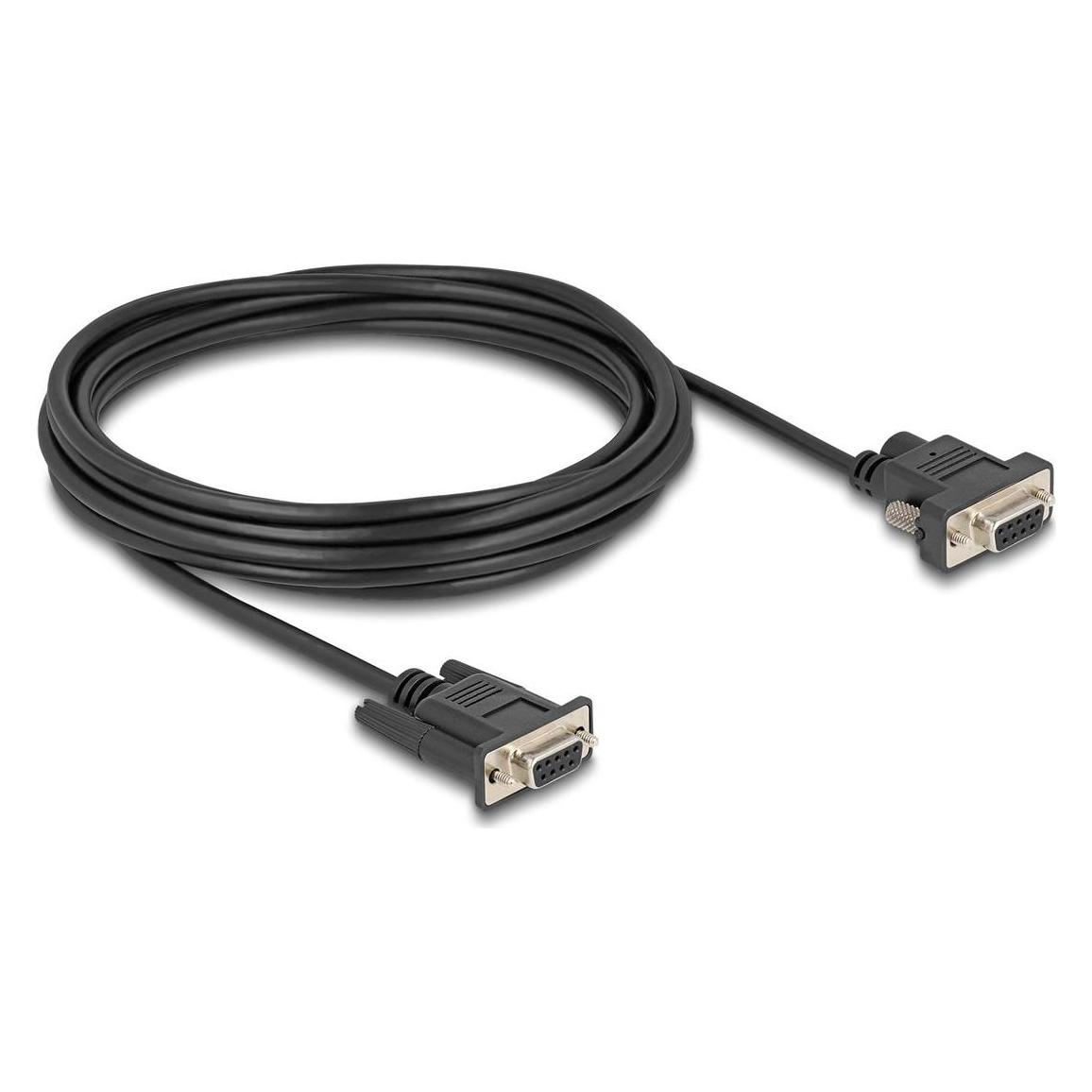 Delock Seriell Kabel RS-232 D-Sub9 Buchse zu D-Sub9 Buchse S (5 m) (88219)