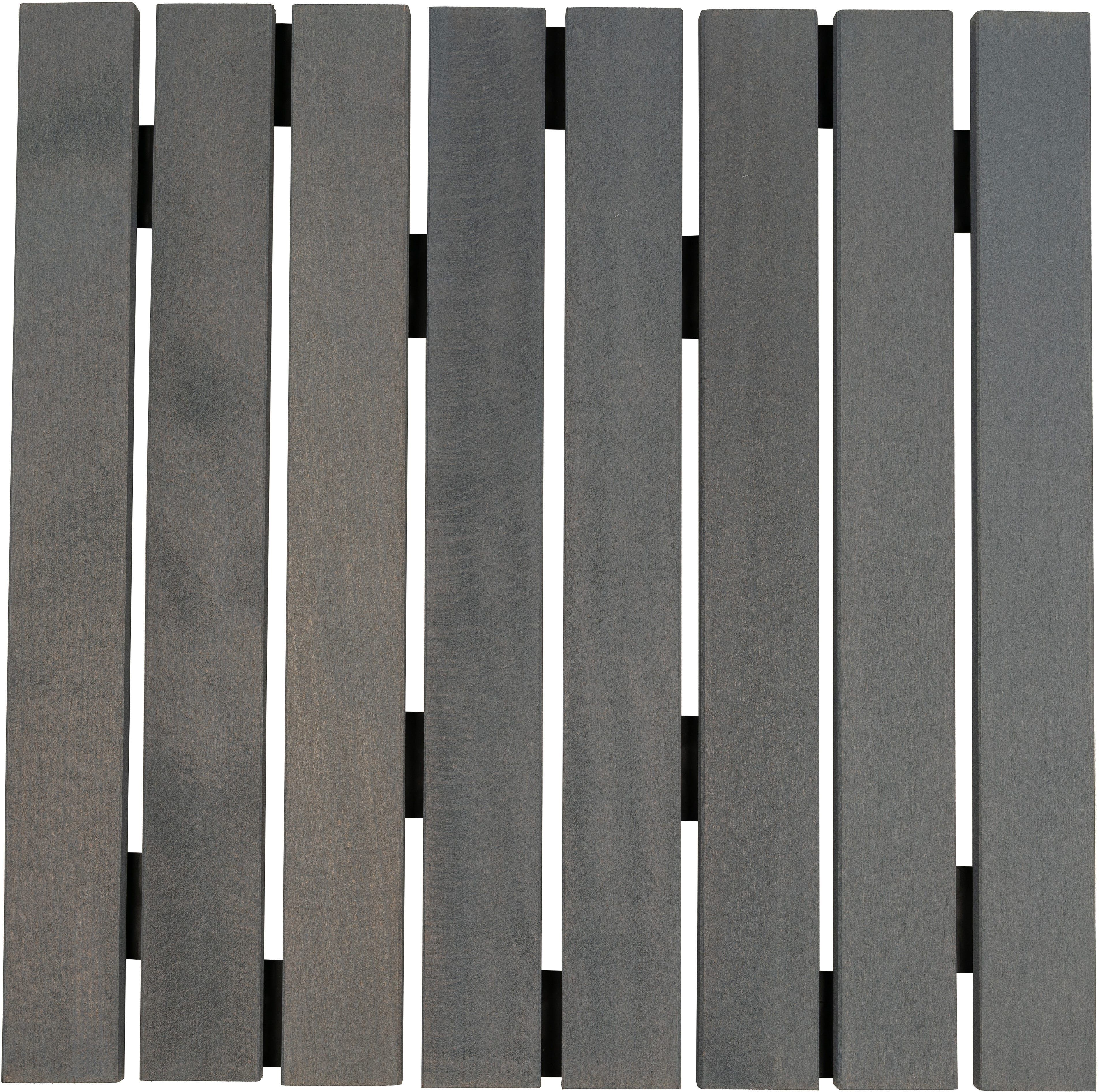 Tecnomat PEDANA DOCCIA QUADRATA 50x50 cm IN FAGGIO GRIGIO PER PIATTO DOCCIA 70x70 cm