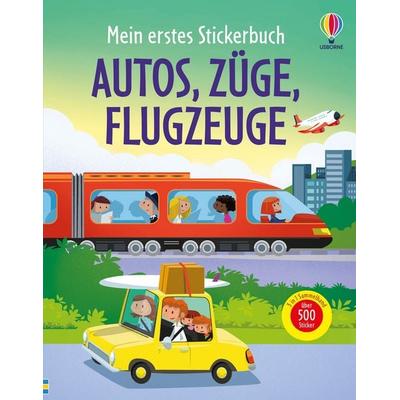 Mein erstes Stickerbuch: Autos, Züge, Flugzeuge, Taschenbuch von Sam Taplin,Simon Tudhope,Sam Smith, Usborne, 978-1-03-570659-4
