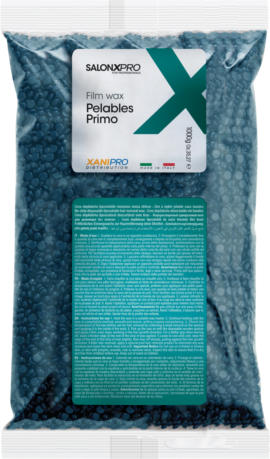 XanitaliaPro Brasilian System Wax-Perlen Azulen 1000g XP-920.205