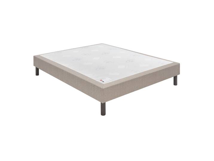 Sommier Nature confort médium 18 cm - Epeda chiné naturel 80x190