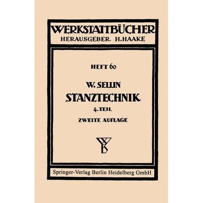 Stanztechnik, Taschenbuch von Walter Sellin, Springer Berlin, 978-3-662-27245-9