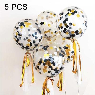 Snug & Styled Math Formula Acrylic Wall Clock For Home Office And Classroom Decor 12 Inch Confetti Balloons