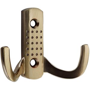 SO-TECH Garderobenhaken Jasmin, 117379, messingoptik brüniert, Doppelhaken aus Metall