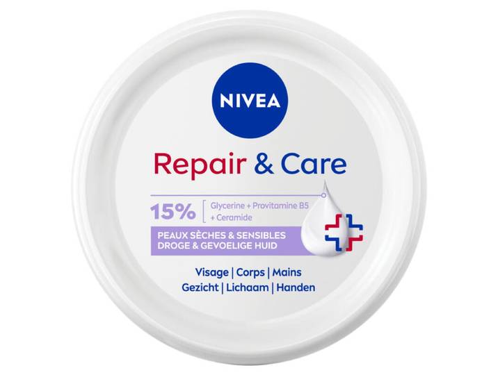 NIVEA Repair &amp; Care Crème multi-usages peaux sensibles Pot 400 ml