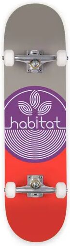 Habitat Skateboards Habitat Leaf Dot Complete Skateboard (Purple)  - Purple - Size: 8"
