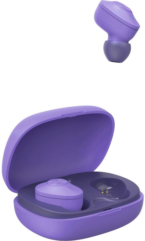 Hama wireless In-Ear-Kopfhörer "True Wireless Kopfhörer In Ear, Ladecase, bis 16h Akku, Bass Boost", lila, Kopfhörer, wireless In-Ear-Kopfhörer