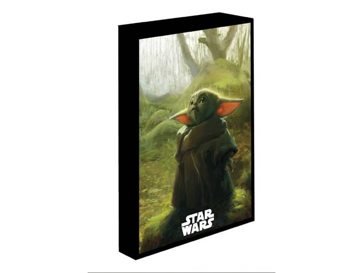Cadre Retroeclaire Star Wars The Mandalorian Grogu 30X40