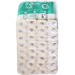 wepa Mach mit... Küchenrollen »Pure« 3-lagig 100% Recycling-Karton, 32 Rollen (8 Pack à 4 Rollen) braun