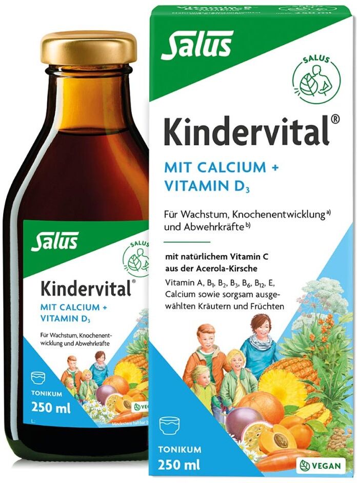 Kindervital mit Calcium + D3 Tonikum Salus