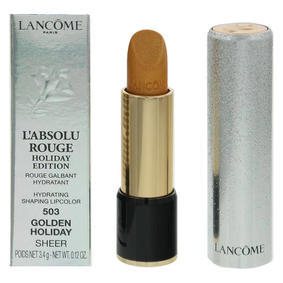 Lancôme L'absolu Rouge Cream Holiday Edition 2019 (503 Golden Holiday, CN 40 Creme Chamois) (4599654)