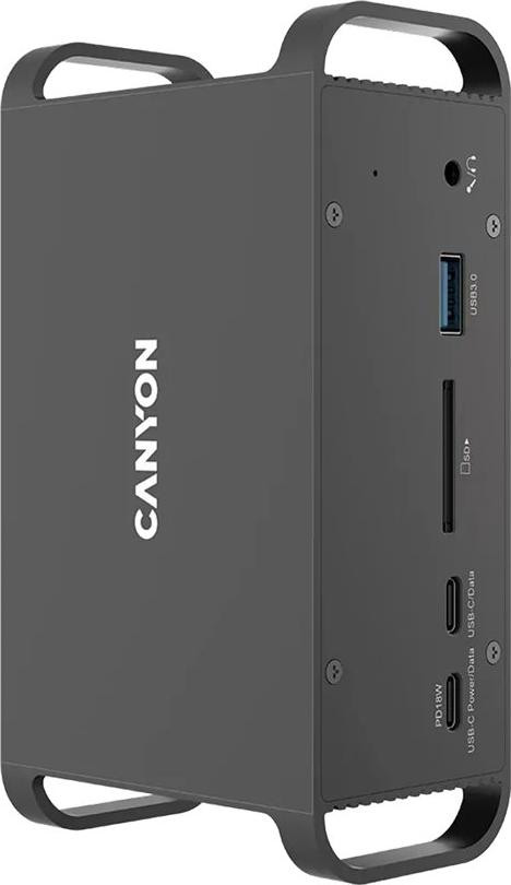 Canyon CNS-HDS95ST Dockingstation voor notebooks en poortreplicator - USB 3.2 Gen 2 Type-C - Zwart