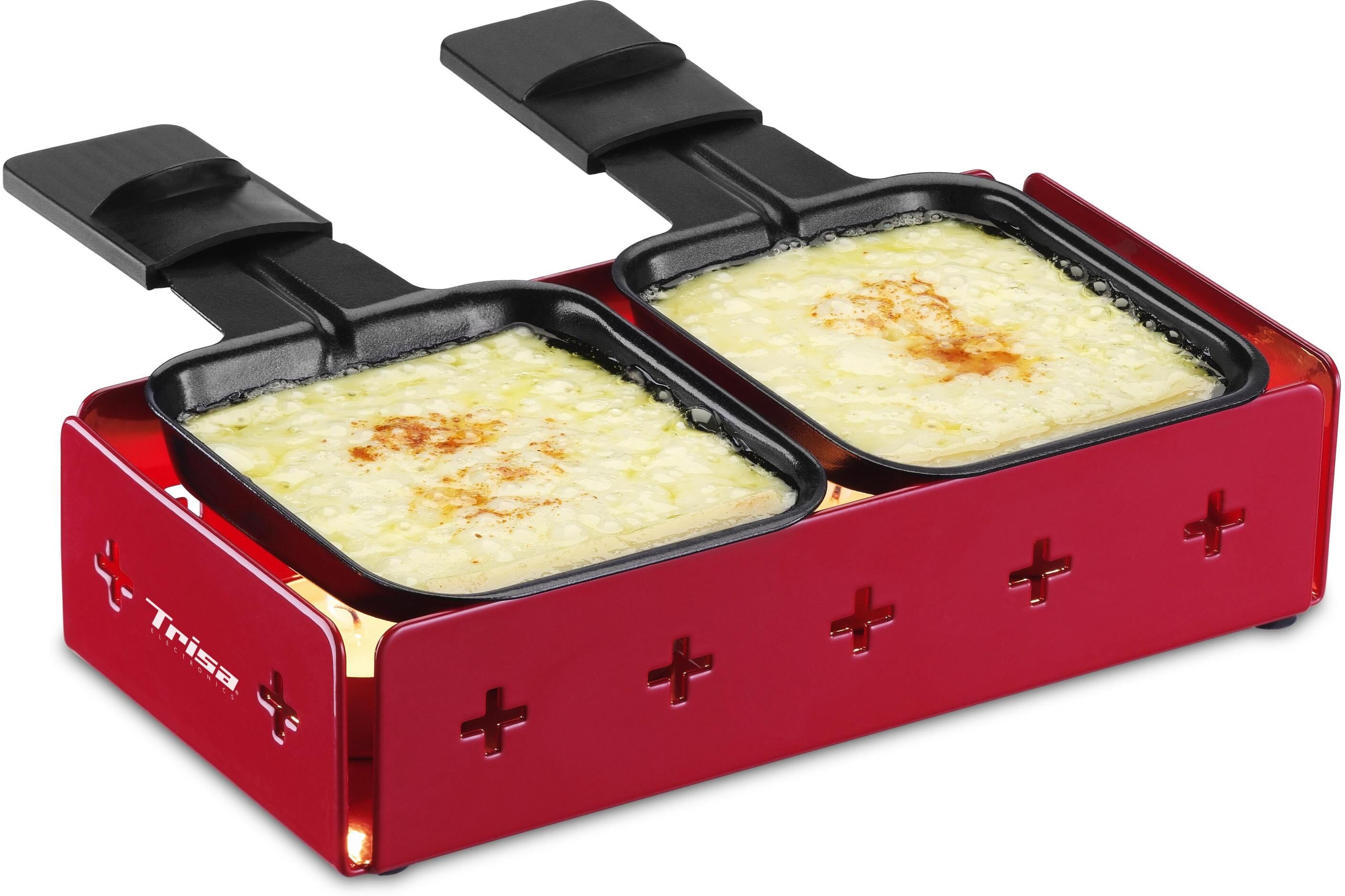 Raclette TRISA "Tête à tête", rot, Raclettes, Raclette rot Einheitsgröße