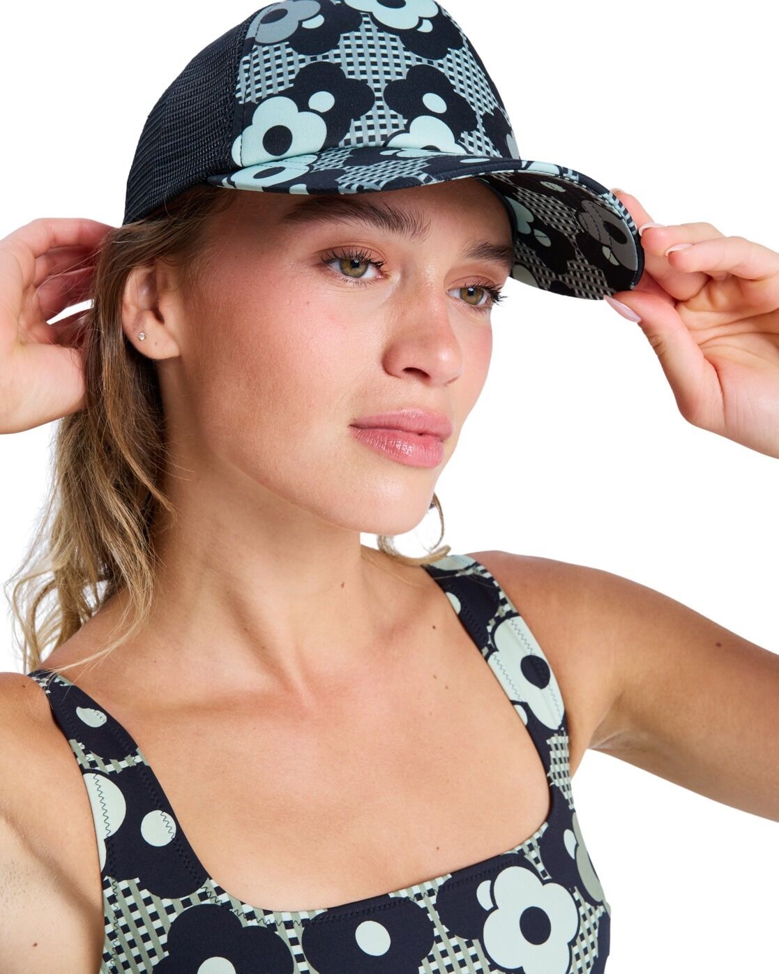 Trucker Cap ROXY "Beautiful Morning", Damen, bunt (anthrazit roxy pro), Kunstfaser, Caps Trucker Cap